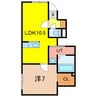 T-SQUAREⅡ 1LDKの間取り