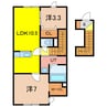 T-SQUAREⅡ 2LDKの間取り