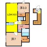 T-SQUAREⅡ 2LDKの間取り