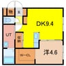 HARUSAKU大町 1DKの間取り