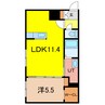 HARUSAKU豊岡 1LDKの間取り
