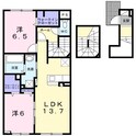 オークサイドパレスⅠの間取図