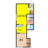 トルナーレ 1LDKの間取り