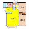 クリアネスⅡ 2LDKの間取り