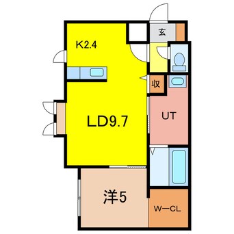 間取図 ヴェルヒュッテ旭川南4条