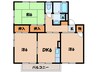 名鉄西尾線/桜町前駅 徒歩5分 2階 築28年 3DKの間取り