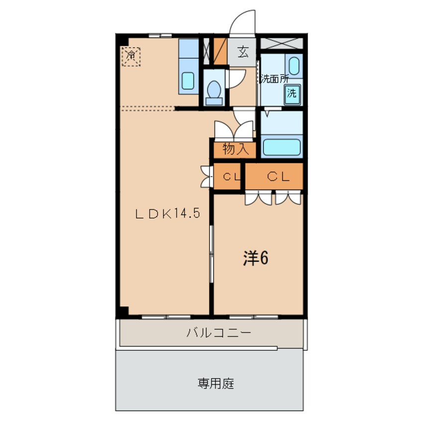間取図 ふれんどバス/大宝橋 徒歩6分 1階 築22年