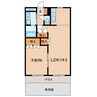 名鉄西尾線/上横須賀駅 徒歩5分 1階 築21年 1LDKの間取り