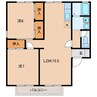名鉄西尾線/西尾駅 徒歩24分 2階 築34年 2LDKの間取り