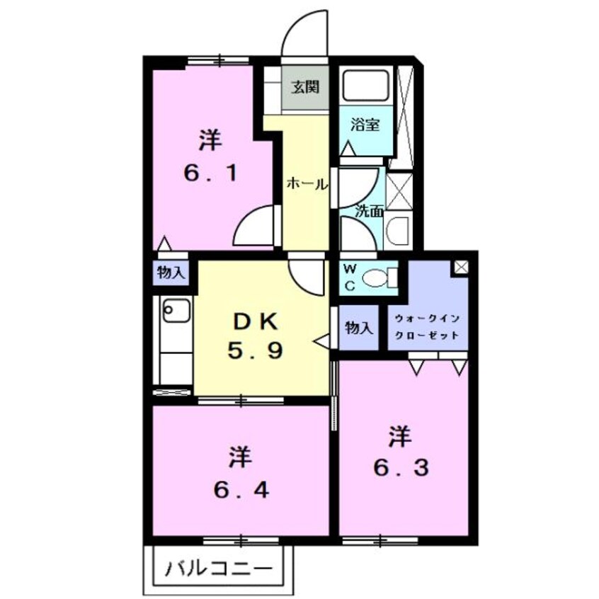 間取図 名鉄三河線/碧南駅 徒歩19分 1階 築25年