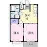 名鉄西尾線/西尾駅 バス:15分:停歩15分 1階 築32年 2DKの間取り