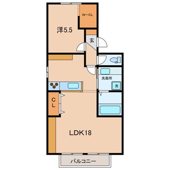 間取図 名鉄西尾線/西尾駅 徒歩14分 2階 築34年