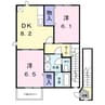 名鉄バス(西尾市)/矢田小学校前 徒歩5分 2階 築25年 2DKの間取り