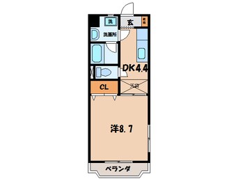 間取図 名鉄西尾線/西尾駅 徒歩17分 1階 築20年