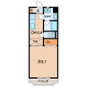 名鉄西尾線/西尾駅 徒歩17分 3階 築21年 1DKの間取り