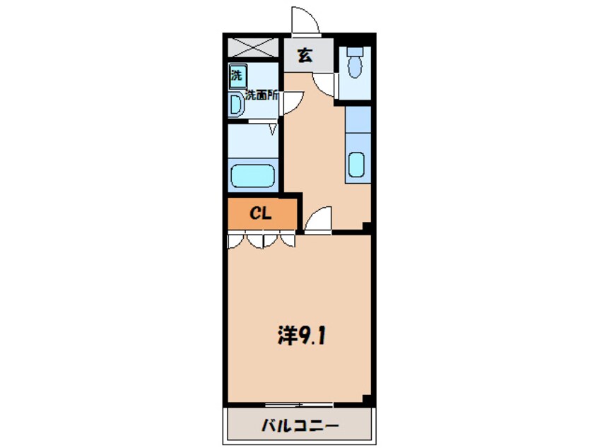 間取図 名鉄三河線/北新川駅 徒歩28分 1階 築20年