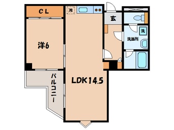 間取図 名鉄西尾線/西尾駅 徒歩7分 3階 築37年