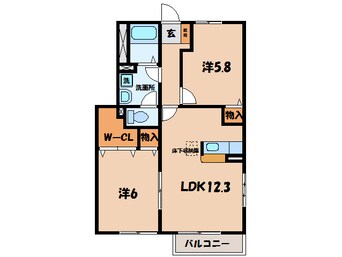 間取図 名鉄西尾線/吉良吉田駅 徒歩7分 1階 築19年