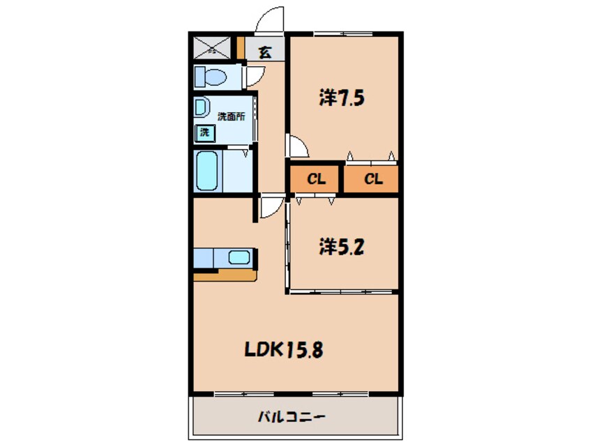 間取図 名鉄西尾線/西尾駅 徒歩13分 3階 築21年