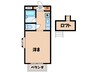 名鉄西尾線/西尾口駅 徒歩8分 2階 築32年 1Kの間取り