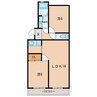 名鉄三河線/北新川駅 徒歩4分 3階 築30年 2LDKの間取り