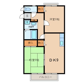 間取図 名鉄西尾線/桜町前駅 徒歩5分 2階 築30年