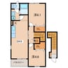 名鉄三河線/北新川駅 徒歩4分 2階 築22年 2DKの間取り