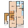 名鉄三河線/北新川駅 徒歩4分 2階 築21年 2DKの間取り