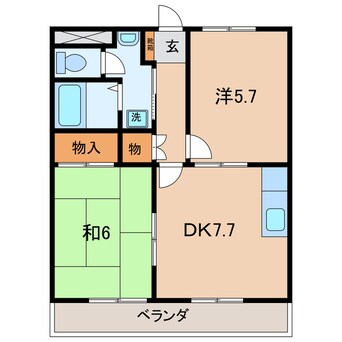 間取図 名鉄三河線/碧南中央駅 徒歩7分 1階 築25年