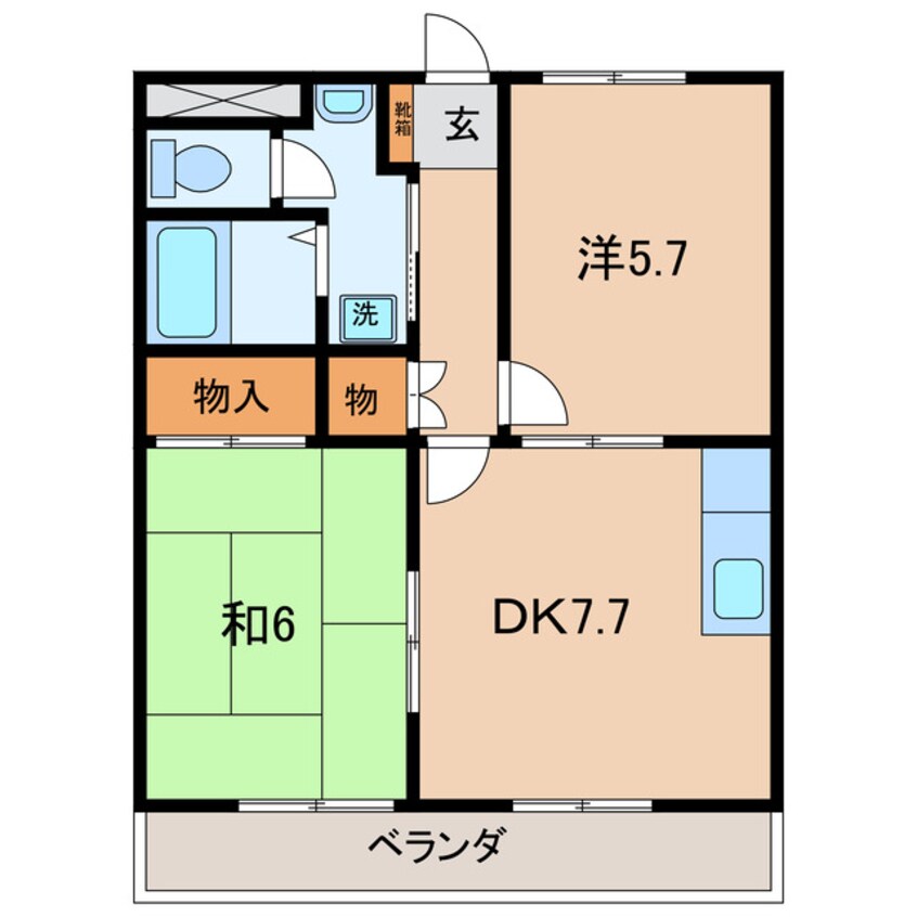 間取図 名鉄三河線/碧南中央駅 徒歩7分 1階 築26年