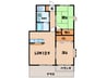 名鉄西尾線/上横須賀駅 徒歩12分 1階 築24年 2LDKの間取り