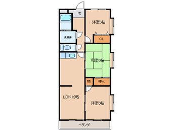 間取図 レジデンス佃