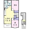 名鉄バス(西尾市)/刈宿 徒歩6分 2階 築22年 2LDKの間取り