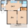 名鉄バス(西尾市)/室町南 徒歩1分 2階 築29年 2DKの間取り