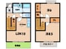 名鉄西尾線/西尾口駅 徒歩24分 1-2階 築21年 2LDKの間取り