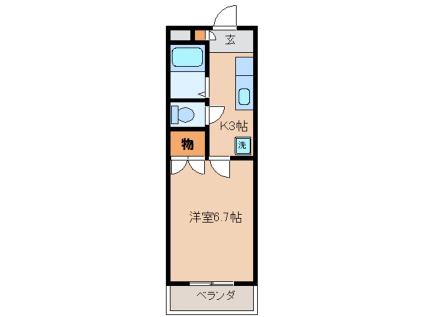 間取図 名鉄三河線/新川町駅 徒歩35分 1階 築32年