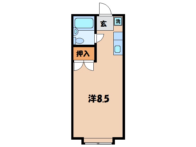 間取り図 名鉄西尾線/米津駅 徒歩10分 2階 築32年