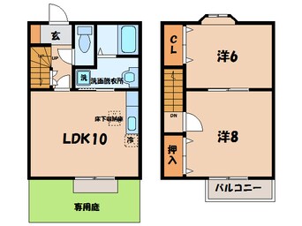 間取図 くるくるバス（碧南市）/雨池町 徒歩7分 1-2階 築18年