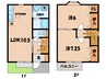 くるくるバス（碧南市）/雨池町 徒歩7分 1-2階 築20年 2LDKの間取り