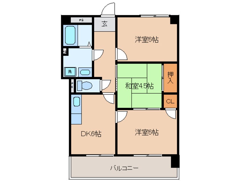 間取図 名鉄蒲郡線/西幡豆駅 徒歩10分 2階 築31年