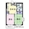 名鉄三河線/北新川駅 徒歩8分 2階 築31年 2DKの間取り