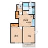 名鉄バス(西尾市)/寺津本町 徒歩5分 1階 築22年 2DKの間取り