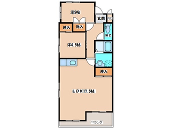 間取図 名鉄西尾線/西尾駅 徒歩14分 2階 築30年