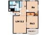 名鉄三河線/新川町駅 徒歩6分 1階 築23年 2LDKの間取り