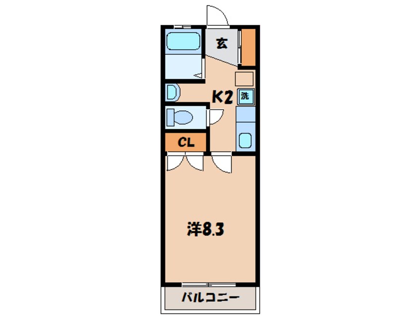 間取図 名鉄三河線/新川町駅 徒歩25分 1階 築18年