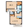 名鉄西尾線/西尾駅 徒歩44分 1階 築19年 1LDKの間取り