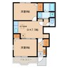 名鉄バス(西尾市)/徳永東 徒歩13分 1階 築19年 2DKの間取り