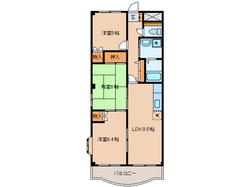 間取図 名鉄三河線/碧南中央駅 徒歩12分 2階 築21年