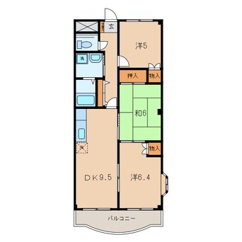 間取図 名鉄三河線/碧南中央駅 徒歩12分 2階 築21年