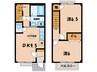 ブランシェ福泉 2DKの間取り